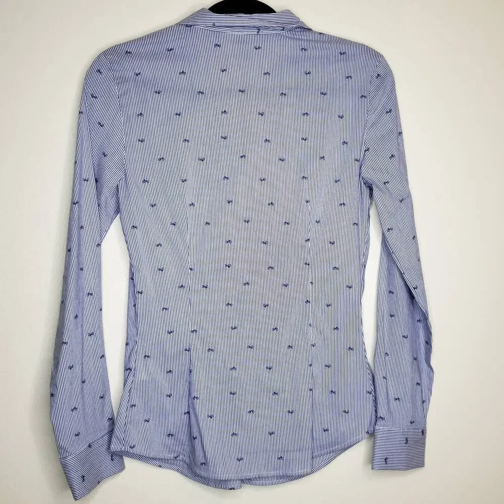 Zara Basic| Bicycle Pattern Button Down - Picture 2 of 14